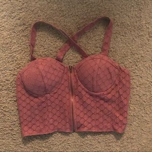 Tilly’s Mauve Crop Top